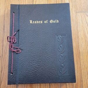 Leaves of Gold Anthology Prayers Memorable Phrases Inspirational Verse 1964 Book
